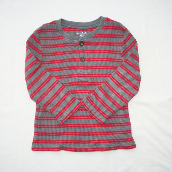 ❄️5T BOY WAFFLE KNIT THERMAL LONG SLEEVE SHIRT LOT of 2 SHIRTS WARM EUC LAYERING - Picture 16 of 16